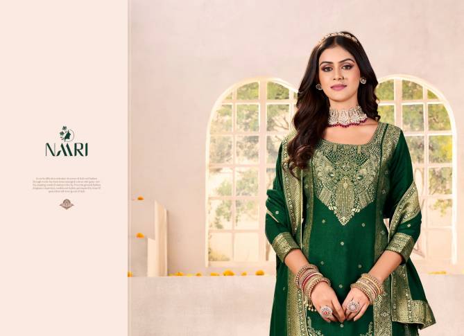 Gul Raas By Naari Viscose Pashmina jacquard Salwar Kameez Wholesale Price In Surat